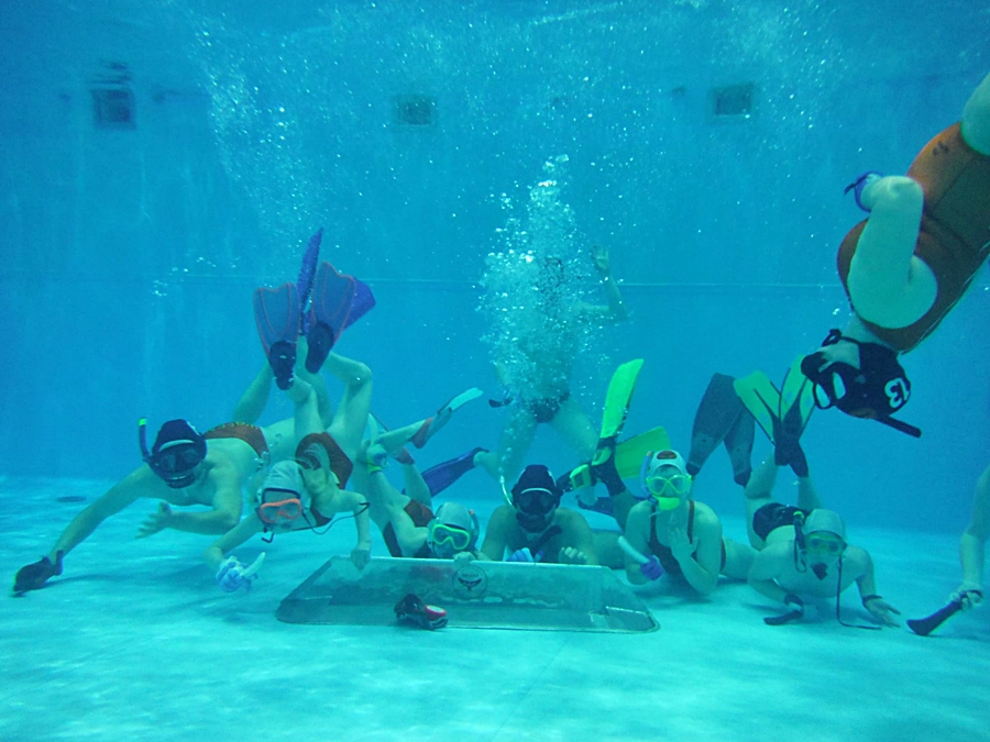 Hokej pod wodą Walenie Siemianowice Śląskie Trening 17 II 2024